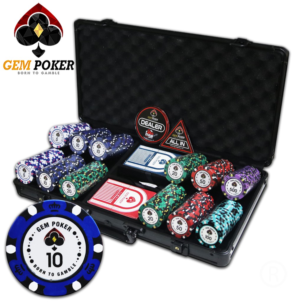 VALI 300 CHIP POKER CLAY 14G 3 TONES CAO CẤP - GEM BIGBANG® | Shopee ...