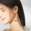 Bamoer Bông Tai bạc 925 Dáng Dài Đính Đá Mã Não Thời Trang Cho Nữ sce878