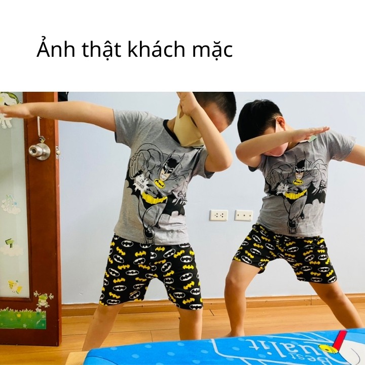 ( xả lỗ)Bộ quần áo cotton cho bé set đồ mùa hè trẻ em 10-35kg quần áo 100% cotton