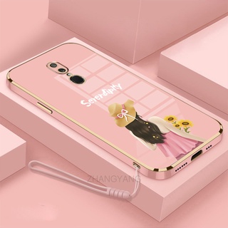 ốp lưng oppo f11 f11 pro Ốp Điện Thoại TPU Silicon Viền Mạ Màu Hình Cô Gái Xinh Đẹp Cho oppo f11 f11 pro