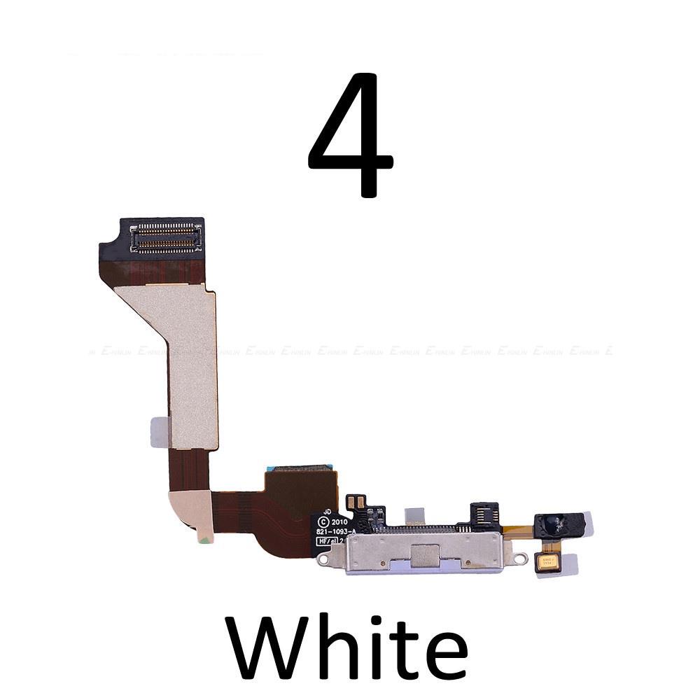Sạc USB Cắm Cổng Sạc Dock Kết Nối Cáp Mềm Tương Thích Cho IP 4 4S 5 5S 5C Có Mic HeadPhone Jack Âm Thanh Thay Thế Các Bộ Phận