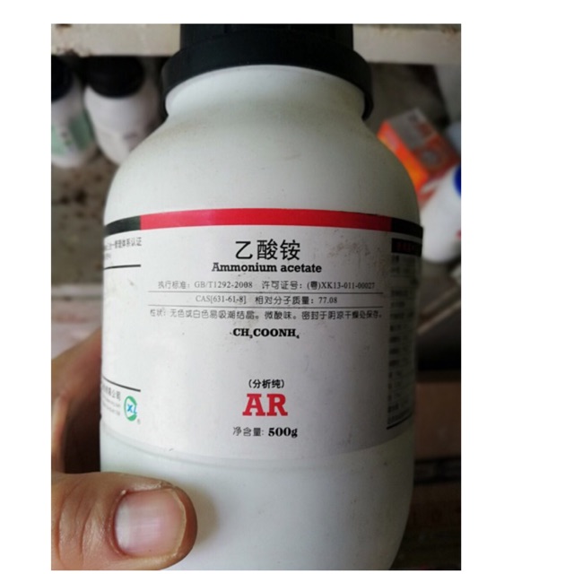 Ammonium Acetate Amoni Acetat Lọ 500g Ch3coonh4 Cas 631 61 8 Shopee Việt Nam