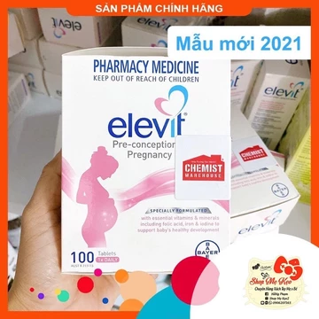 {Tem chemis+Date 2028} ELEVIT bầu Úc 100 viên, vitamin tổng hợp cho bà bầu Nội Địa Úc