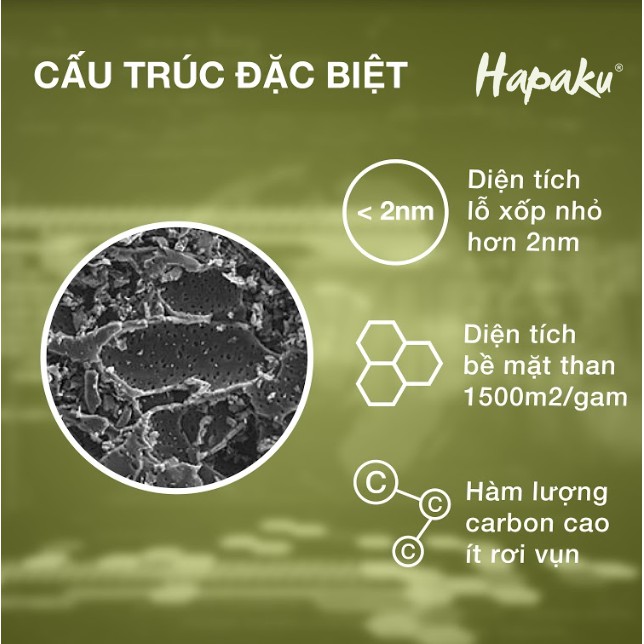 Ảnh Túi Than Hoạt Tính Hapaku Khử Mùi Ô Tô, Hút Ẩm Khử Độc, Từ Than Gáo Dừa Bến Tre 200Gr 2