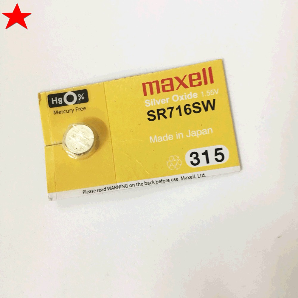 Pin đồng hồ SR716SW 315 Maxell - Hàng Chính Hãng | Shopee Việt Nam