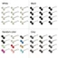 NKSFX 12 Chiếc Trâm Cài Khăn Hồi Giáo Thời Trang Cố Định Hijab Kẹp