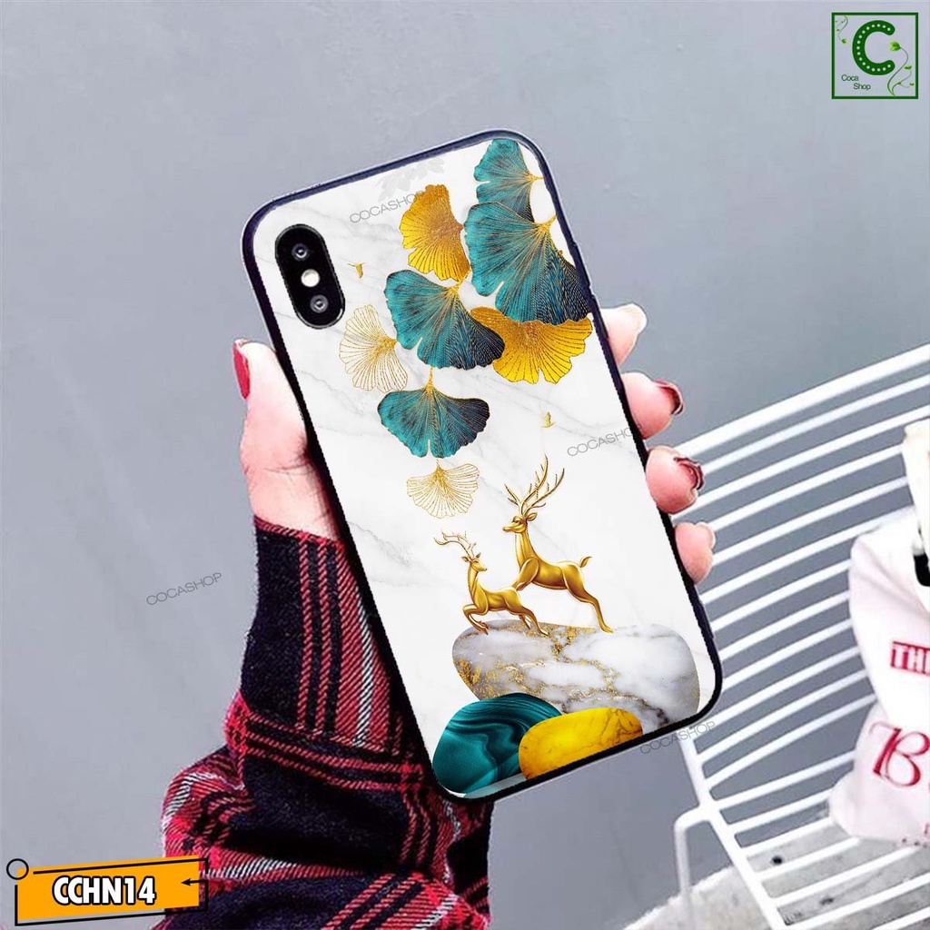 Ốp lưng iphone sang trọng cao cấp  - Đôi hươu vàng tài lộc , phú quý , mắn - 6/6plus/6s/6splus/7/7plus/8/8plus/x/xr...