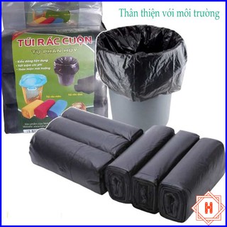 Combo 3 Cuộn Túi Rác Tự Phân Hủy Sạch Sẽ { H }