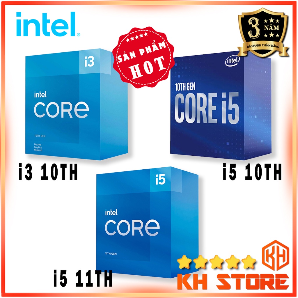 CPU Intel Core i3 10105 / 10105F - i5 10400F - i5 11400 / 11400F ...