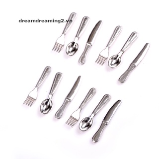 Bộ 12 Dao Và Nĩa Cho Nhà Búp Bê