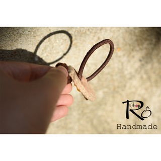 Dây cột tóc chú chó thông minh dễ thương cho nữ và bé gái 4cm |Đồ buộc tóc đáng yêu|Shop Rô Handmade