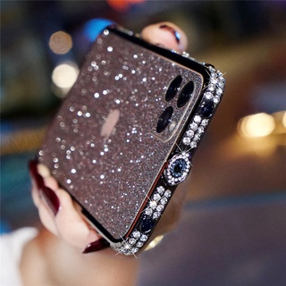 Bling Kim Cương Giả Lấp Lánh Pha Lê Dimond Ốp Lưng Cho iPhone 11 12 13 14 ProMax Ốp Lưng Kim Loại Cho iPhone 7 8 Plus X Xr XSMAX Ốp Lưng K03