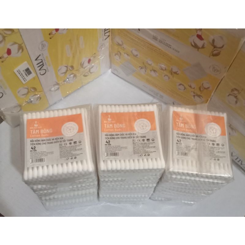 1 lốc ( 10 gói) Bông ráy tai người lớn Bạch Tuyết. | Shopee Việt Nam