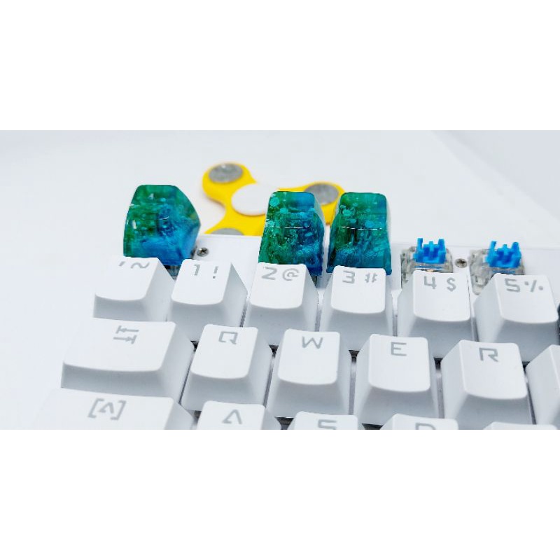 Keycap artisan SA R1 tone lá dương trang trí bàn phím cơ gaming ...