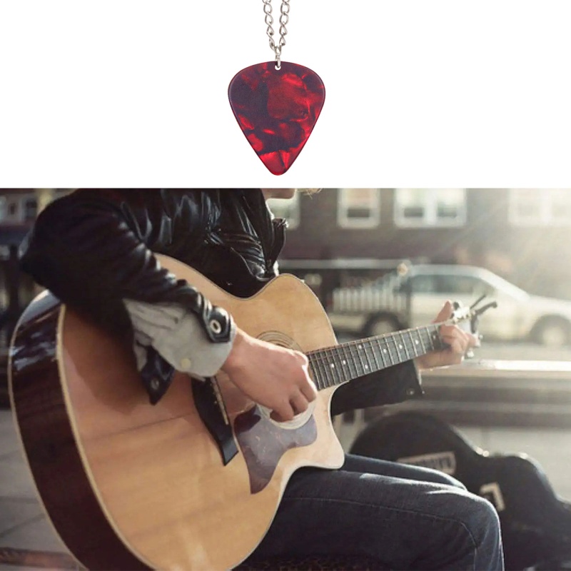 Coo Vòng cổ câu lạc bộ Hellfire độc đáo Eddie Munson Guitar Pick Mặt dây chuyền Vòng cổ