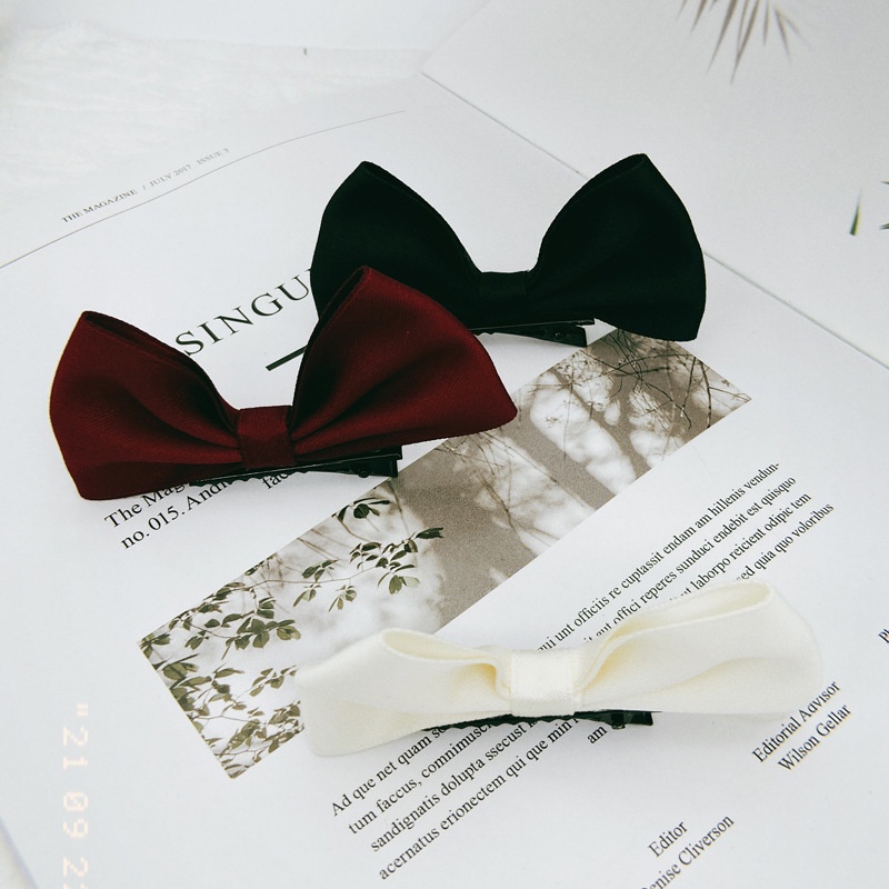 Kẹp Mỏ Vịt Nơ To Loại Mới Phong Cách Hàn Quốc Dễ Thương
