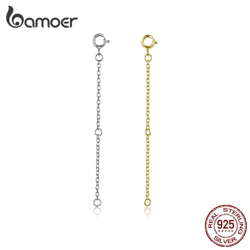 BAMOER Đầu Nối Mở Rộng Vòng cổ Bằng Bạc 925 Cao Cấp