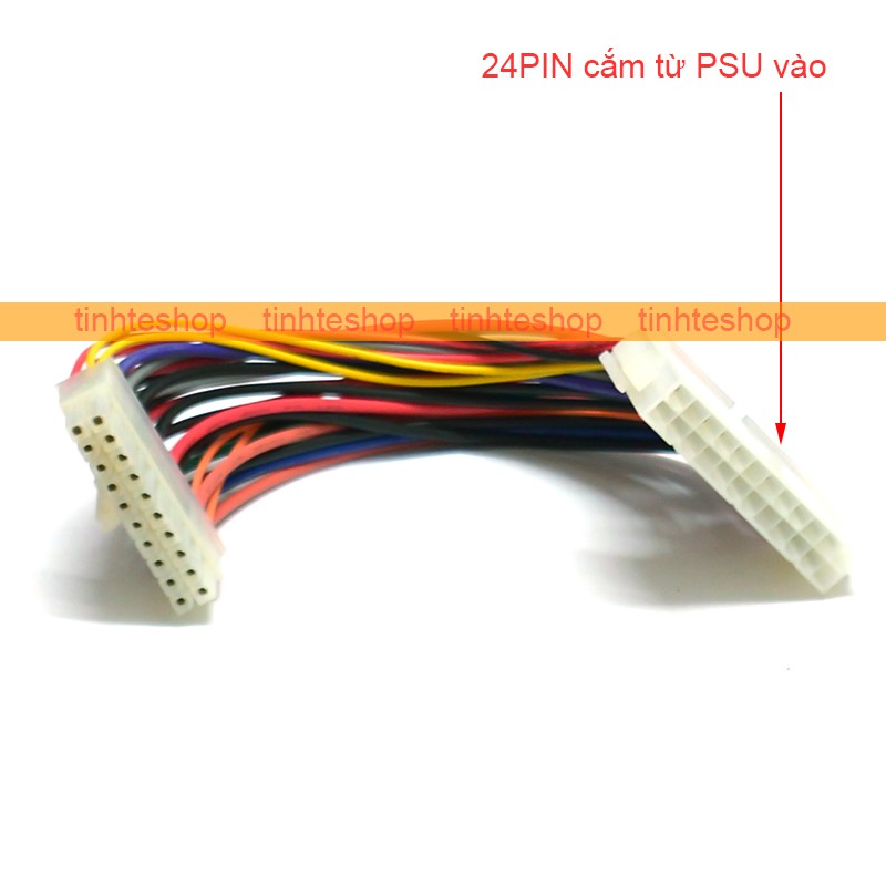 Cáp chuyển nguồn 24PIN ATX PSU cổng cái sang 20PIN CPU bo mạch chủ cổng ...