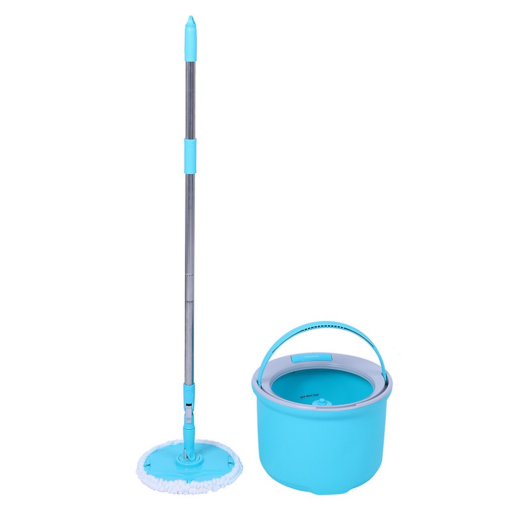Bộ cây lau nhà xoay tay LocknLock corner spin mop ETM494 xanh dương - K-MALL