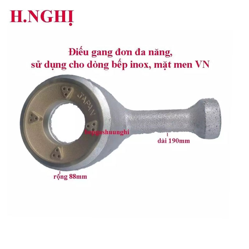 Điếu bếp gas, mâm chia lửa bếp gas 43x78mm, Sử dụng cho các dòng bếp ...