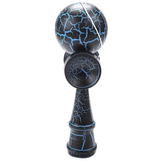 🔥Đồ chơi bằng gỗ Thể thao ngoài trời Kendama Đồ chơi Bóng trẻ em và người lớn Bóng ngoài trời Thể thao Crack Gỗ sồi Thiết kế đầy màu sắc Đen và Xanh