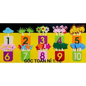 GÓC TOÁN 1-10 tấm vàng - Đồ chơi mầm non