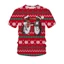 Áo Thun Giáng Sinh Tay Ngắn Unisex Hoạt Hình Áo Rời Thời Trang Xmas Ông Già Noel Tee Áo Sơ Mi Plus Kích Thước