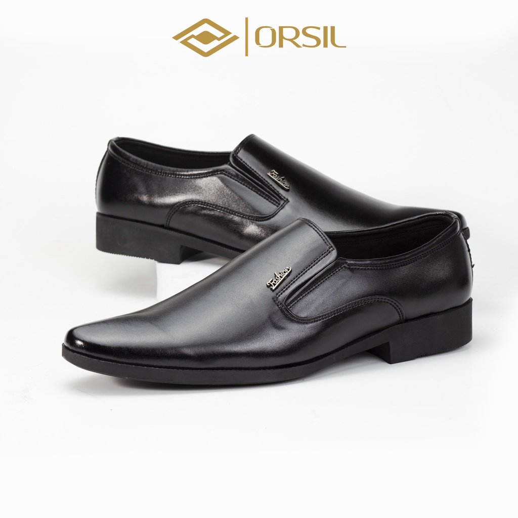 Giày tây nam công sở da cao cấp ORSIL mã CS-H hai màu đen và nâu