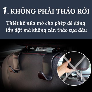 Móc Treo Đồ Sau Ghế Ô Tô Version 2 Tiện Lợi – 1 Chiếc