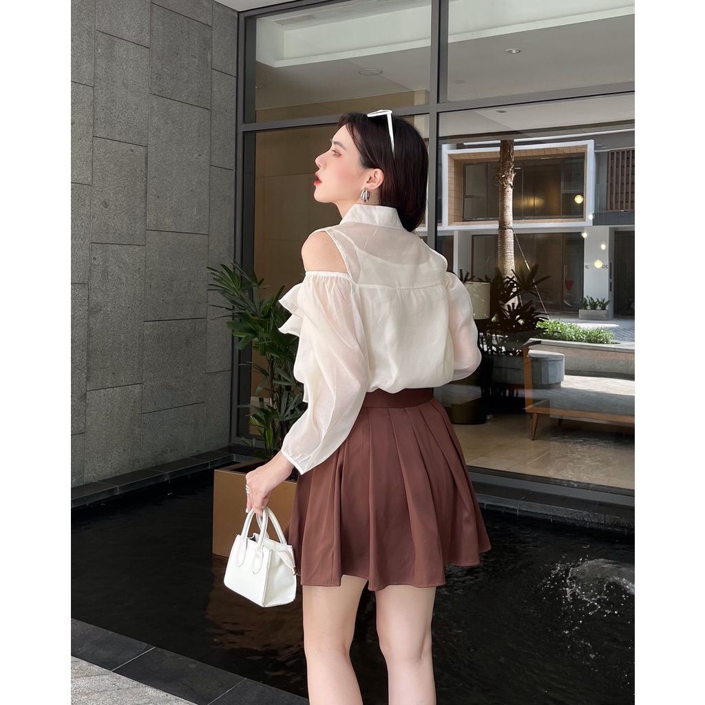 SET TO BA MÓN ÁO VÀ CHÂN VÁY XẾP LY CỰC XINH - MAYCHA SET