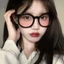 Gọng kính cận ngố tròn thời trang nữ cá tính phong cách Ulzzang chuẩn UV400 chống bức xạ và ánh sáng xanh 041
