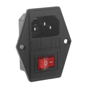 Ổ cắm điện với công tắc ngắt mạch 10a 250v 3 pin iec320 c14 ac