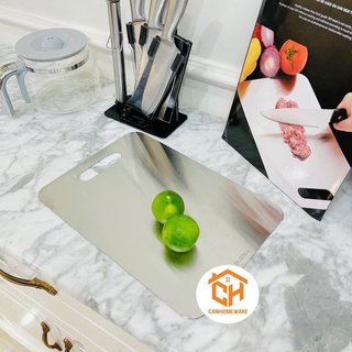 Thớt Inox 304 Cao Cấp Kháng Khuẩn Cường Lực, Chống Ẩm Mốc, Rã Đông Sạch Sẽ, Tiện Lợi Cam Homeware