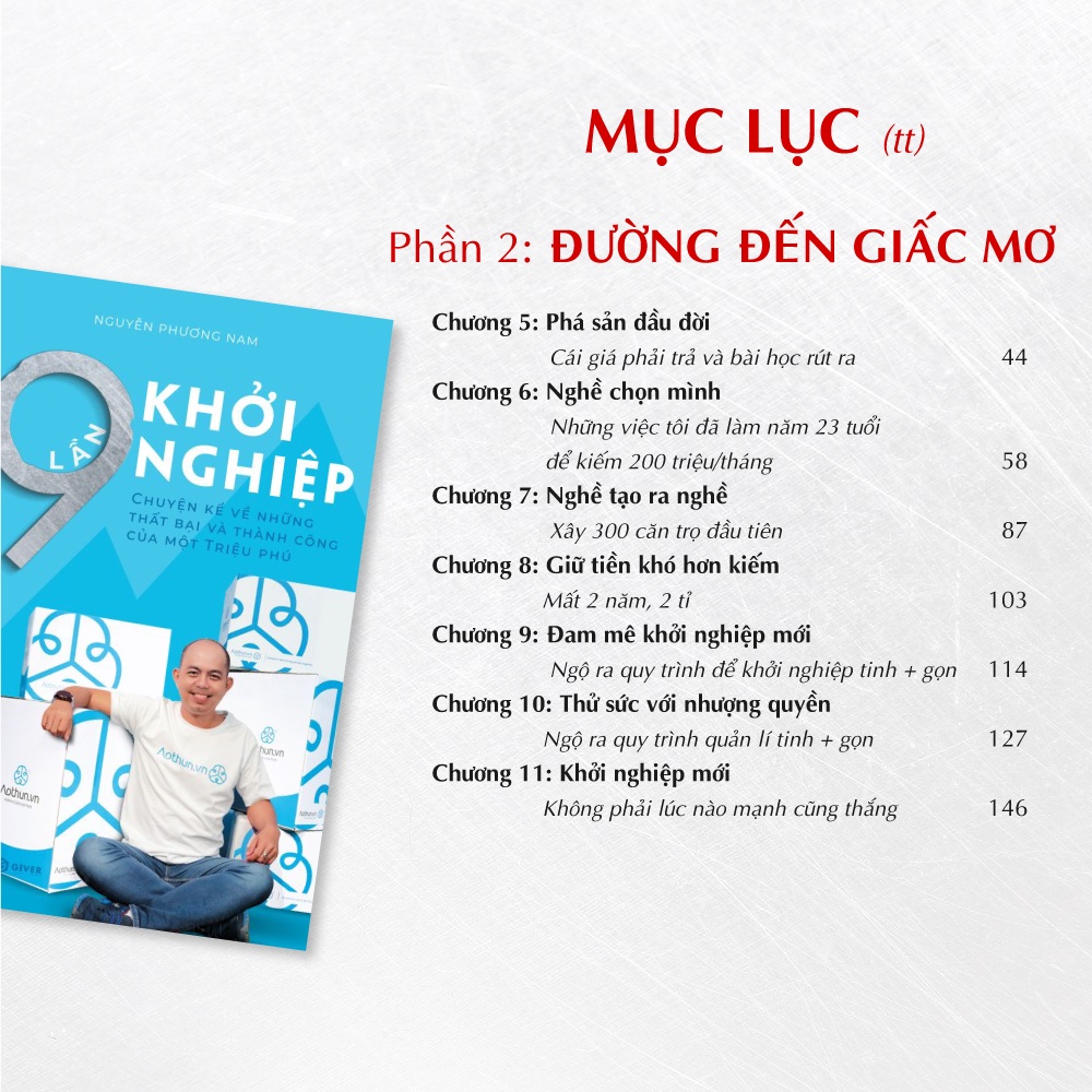 Sách - 9 Lần Khởi Nghiệp - Chuyện Kể Về Những Thất Bại Và Thành Công Của Một Triệu Phú
