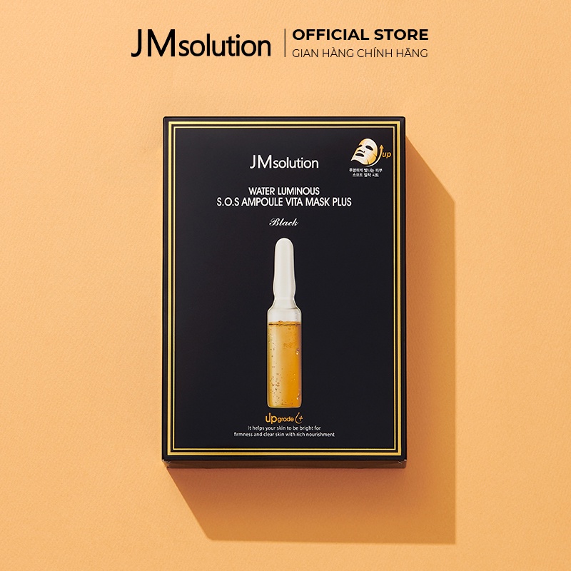 JMsolution Mặt nạ Water Luminous S.O.S Ampoule Vita Mask Plus - Dưỡng Sáng Và Săn Chắc Da - Chính Hãng