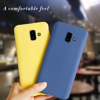 Ốp điện thoại TPU silicone dẻo màu sắc kẹo ngọt đáng yêu dành cho Samsung Galaxy J6/ J6 Plus 2018