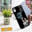 Ốp iphone in hình cực đẹp siêu bền chống sốc va đập - Cô gái cá tính cách điệu hoa hồng xanh