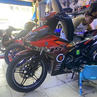 Tem trùm exciter 155 đỏ đen Fox