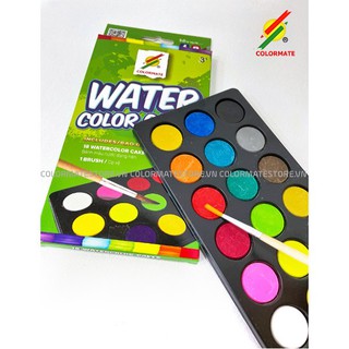 Màu nước Colormate dạng nén hộp 18 màu - COLORMATE