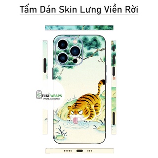 Tấm dán Skin Mặt Sau Hình Hỗ Vẽ FULL VIỀN Dành Cho 13ProMax 12ProMax 11ProMax X XS XR XSMAX - FukiShop