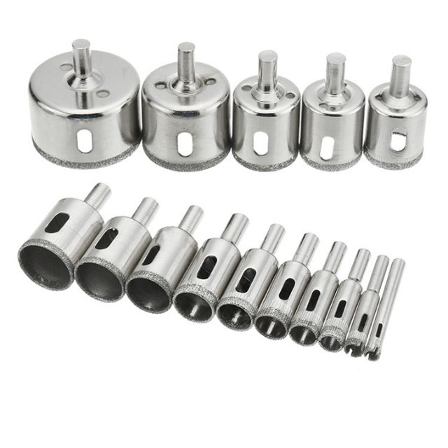 ❤️FREESHIP❤️ Bộ 15 mũi khoan gạch men - mũi khoan kính 6-50mm