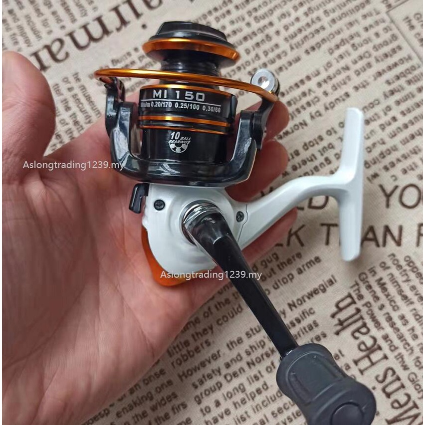 Full Kim Loại Cuộn Mini ReelSpinning cuộn Kích Thước Lòng Bàn Tay Cuộn Bánh Xe Dụ Bass Cá Hồi Ngoài Trời Ice Gear Giải Quyết