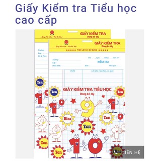 Combo 3 túi Giấy kiểm tra cấp 1 Hải tiến cao cấp