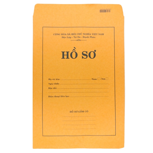 [NOWSHIP] Bìa Hồ Sơ Xin Việc/ Bao Thư A4 Có In - Màu Cam/Màu Trắng