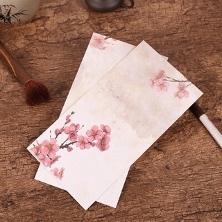 Jianwu 12 Cái / bộ Phong Cách Trung Hoa Phong Bì Cổ Điển Truyền Thống Phong Bì Kraft Trắng Hoa Retro