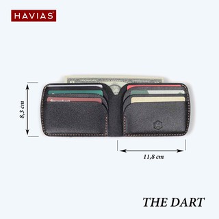 Ví Da Ngang HAVIAS Da Bò thật nhiều ngăn tiện lợi Modern Minimalist DART