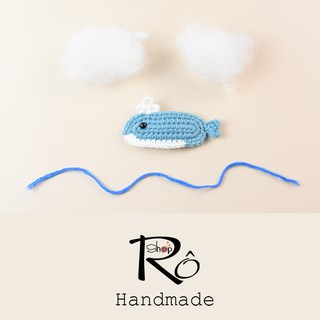 Kẹp tóc con cá heo bơi lượn cute cho nữ và bé gái 6cm |Cặp tóc mái hình thú |Shop Rô Handmade