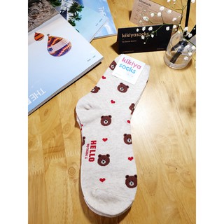 [MUA 2 TẶNG 1]Tất vớ nữ cổ cao hình thú cute Kikiya cao cấp Hàn Quốc W-C-042 (Chính Hãng)