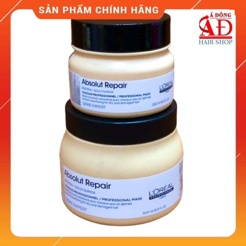 [LOREAL] HẤP DẦU NHŨ VÀNG PHỤC HỒI TÓC HƯ TỔN L'ORÉAL GOLD ABSOLUT REPAIR "GOLDEN" MASK