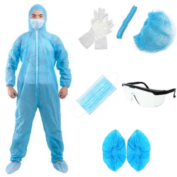 Quần Áo bảo hộ, chống dịch, phòng dịch bộ 7 món kính face, kính bảo hộ